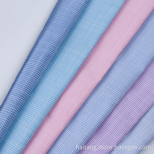 Check Cotton fabric Microfiber Dobby Fabric Business Fabric